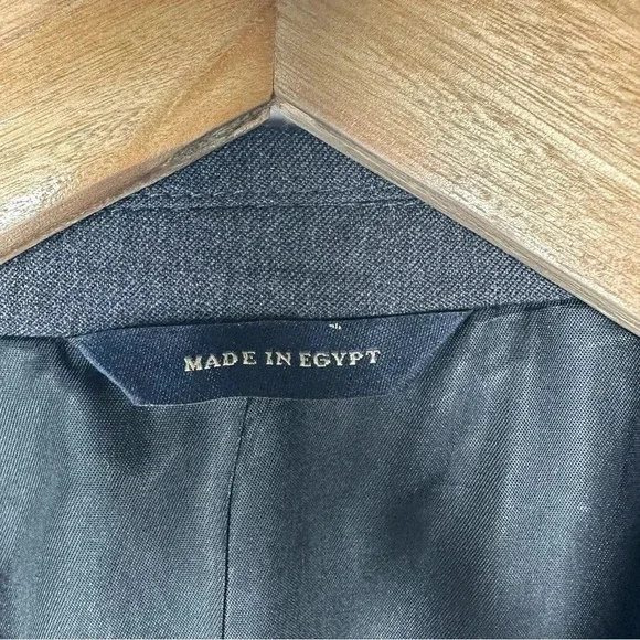 Banana Republic Dark Grey Two Button Wool Blazer Size 44L